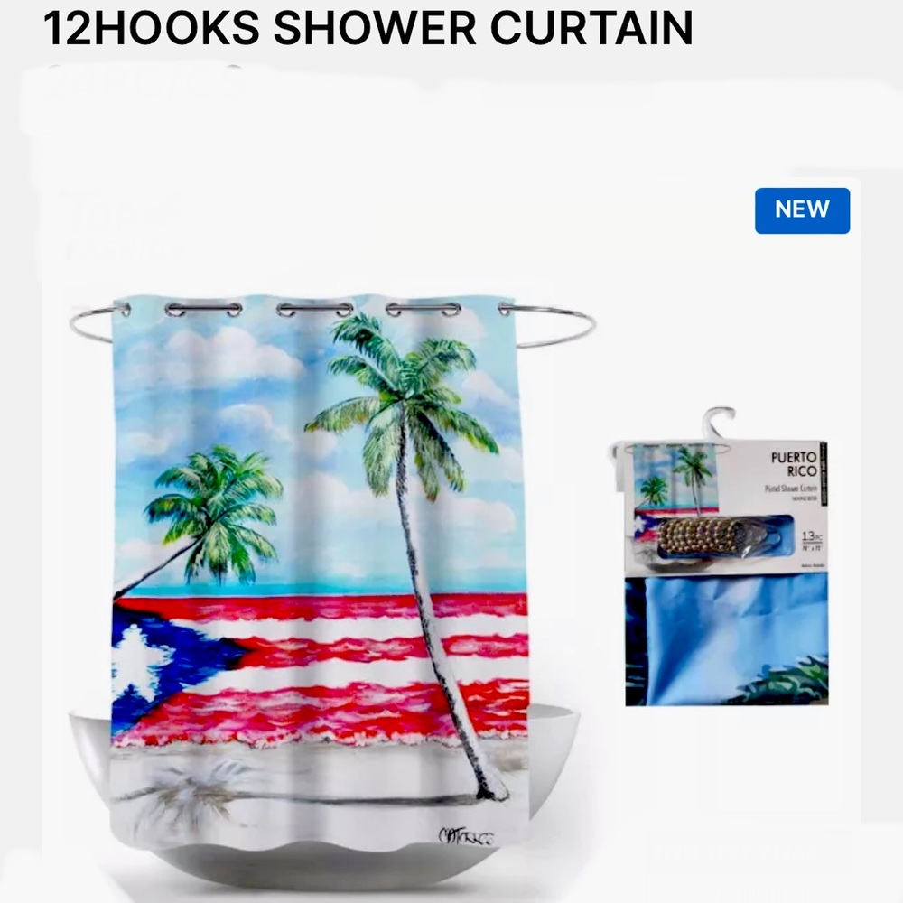 Puerto Rico shower curtain